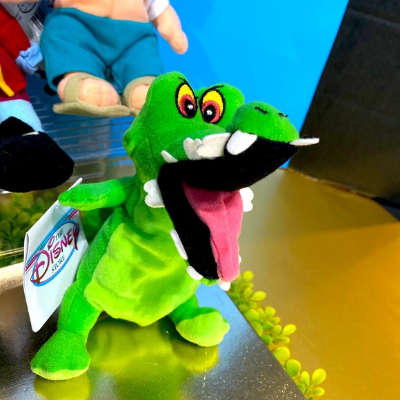 DISNEY EXCLUSIVE NWT VTG 90s PETER PAN RETIRED BEAN BAG PLUSH COMPLETE SET OF 5 - Picture 3 of 16